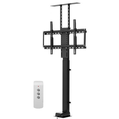 Motorized TV Lift Stand, 120 lbs max Load Adjustable TV Lift Stand Mount Bracket, Vertical Electric TV Bracket with Remote Control, Motorized TV Stand with Max VESA 24 x 16 in, for 32-70 in TVs