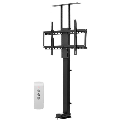 Motorized TV Lift Stand, 120 lbs max Load Adjustable TV Lift Stand Mount Bracket, Vertical Electric TV Bracket with Remote Control, Motorized TV Stand with Max VESA 24 x 16 in, for 32-70 in TVs