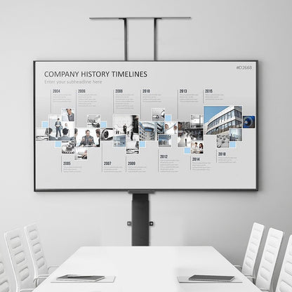 Motorized TV Lift Stand, 120 lbs max Load Adjustable TV Lift Stand Mount Bracket, Vertical Electric TV Bracket with Remote Control, Motorized TV Stand with Max VESA 24 x 16 in, for 32-70 in TVs