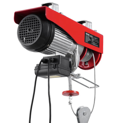 Electric hoist crane winch 2640 lbs with 14 ft wired remote control 230V