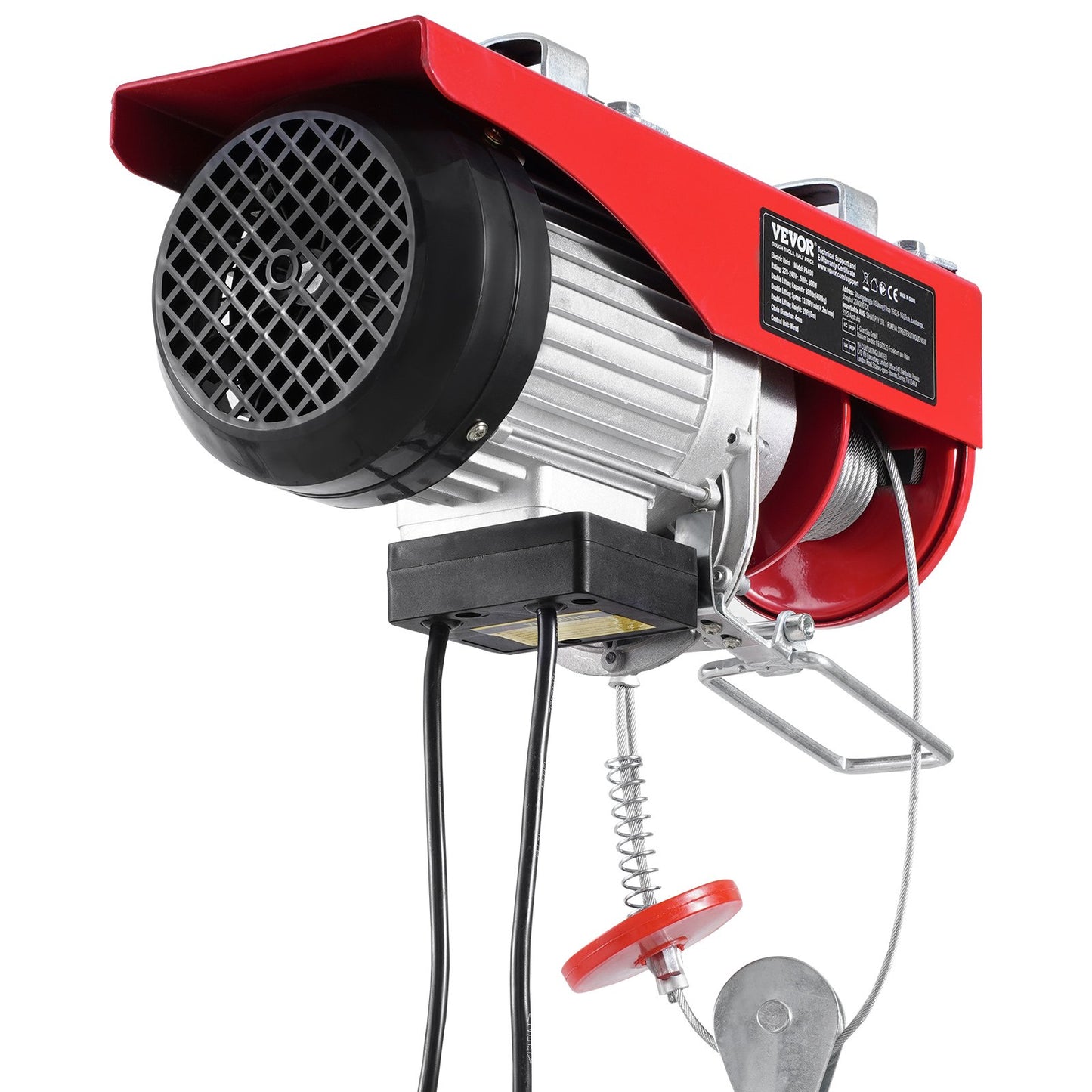 Elektrische Hebekranwinde 880 lbs mit 14 ft Kabelfernbedienung 230V