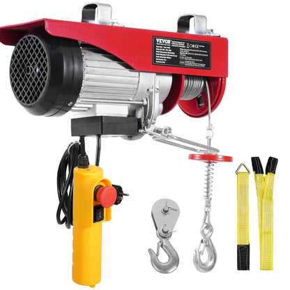 Elektrische Hebekranwinde 880 lbs mit 14 ft Kabelfernbedienung 230V