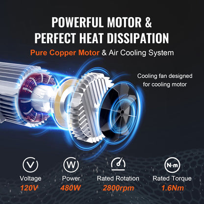 Electric Hoist, 440lbs Garage Hoist with 14ft Wired Control, 110 volt Electric Hoist Winch 40ft Single Cable Lifting Height, Pure Copper Motor and Emergency Stop Switch