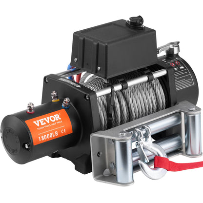 Elektrische Seilwinde für Lkw, 8,7 kg, Stahlkabel, IP65, wasserdicht, Fernbedienung