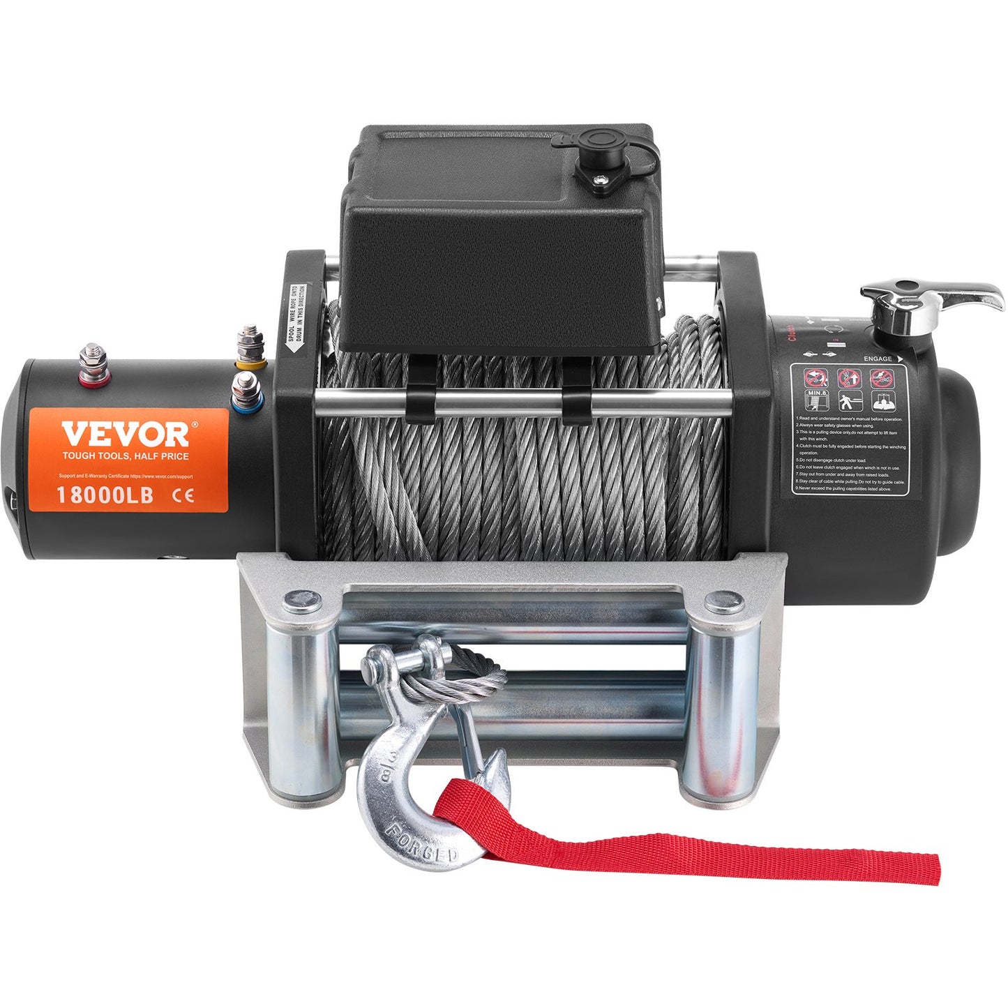 Elektrische Seilwinde für Lkw, 8,7 kg, Stahlkabel, IP65, wasserdicht, Fernbedienung