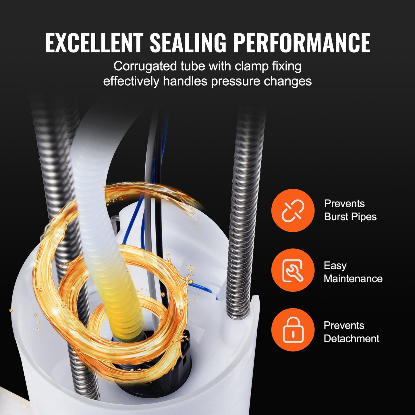 Electric Fuel Pump Module Assembly, Compatible with Chevrolet Silverado 1500 1999-2003, 2500 1999-2003, 3500 2001-2003, and GMC Sierra 1500 1999-2003, 2500 1999-2003, 3500 2001-2003