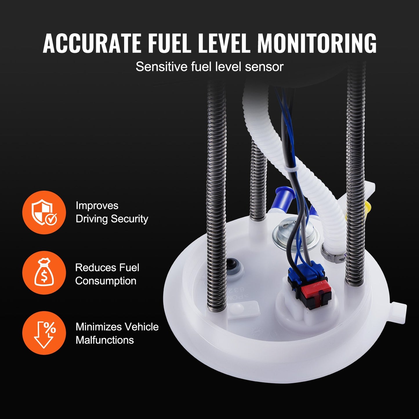 Electric Fuel Pump Module Assembly, Compatible with Chevrolet Silverado 1500 1999-2003, 2500 1999-2003, 3500 2001-2003, and GMC Sierra 1500 1999-2003, 2500 1999-2003, 3500 2001-2003