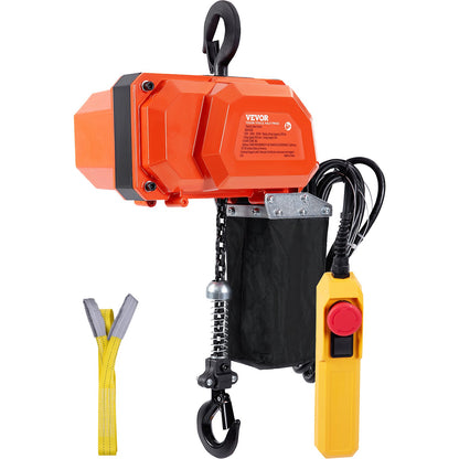 Electric Chain Hoist Single Phase Crane Hoist 330 lbs Load 10 Feet Lift