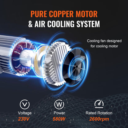 Elektrischer Kettenzug, einphasig, Kranhebezeug, 1100 lbs Tragkraft, 15 Fuß Hub