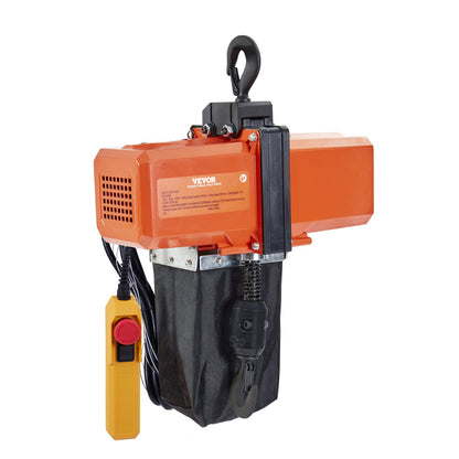 Elektrischer Kettenzug, einphasig, Kranhebezeug, 1100 lbs Tragkraft, 15 Fuß Hub