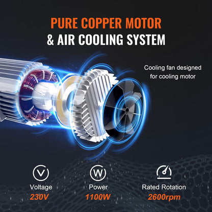 Electric Chain Hoist Single Phase Crane Hoist 2200 lbs Load 10 Feet Lift