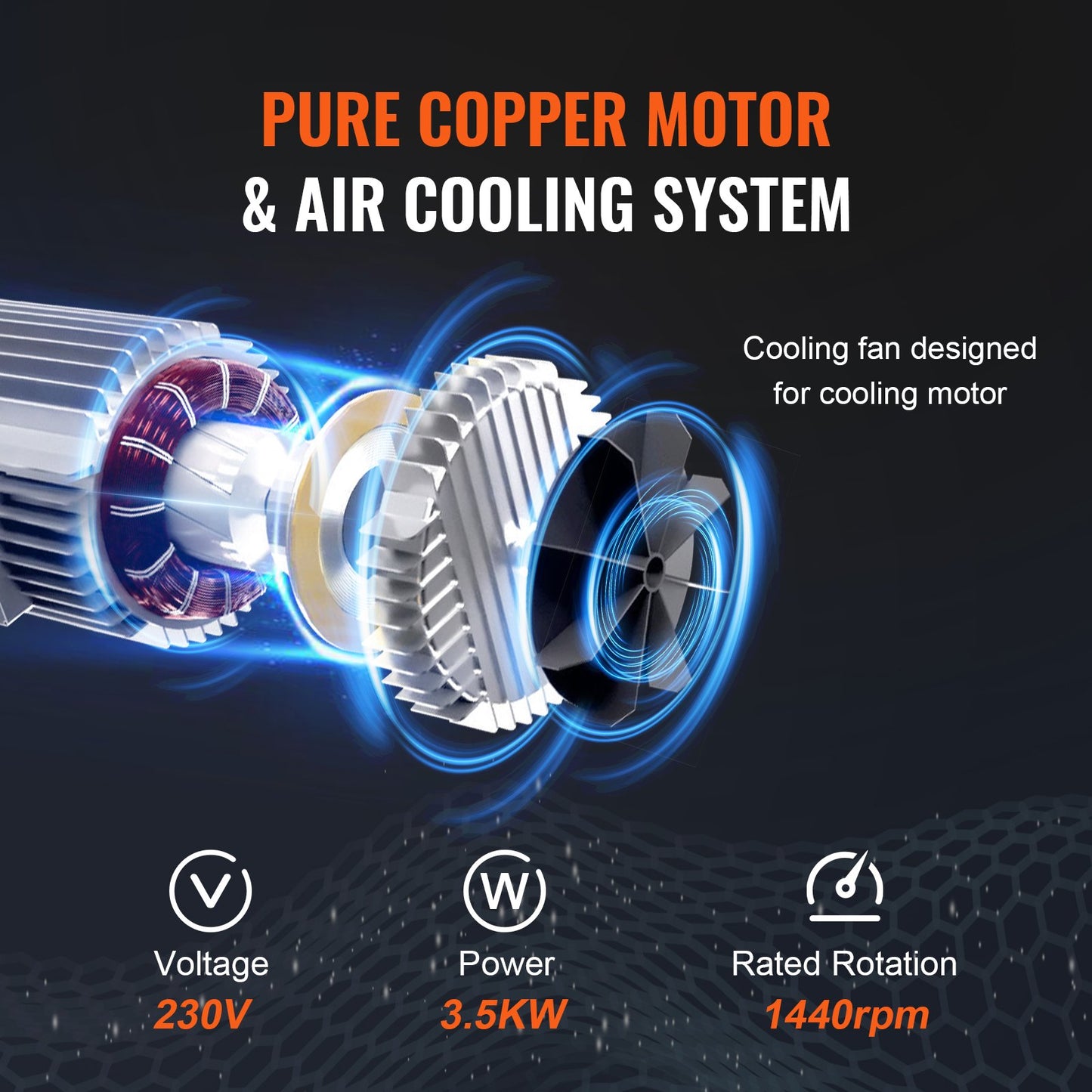 Electric chain hoist Three phase crane hoist 4400 lbs Load 20 feet lift