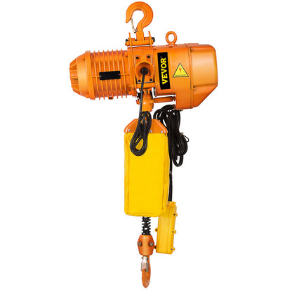 Electric Chain Hoist Single Phase Crane Hoist 2200 lbs Load 13 Feet Lift