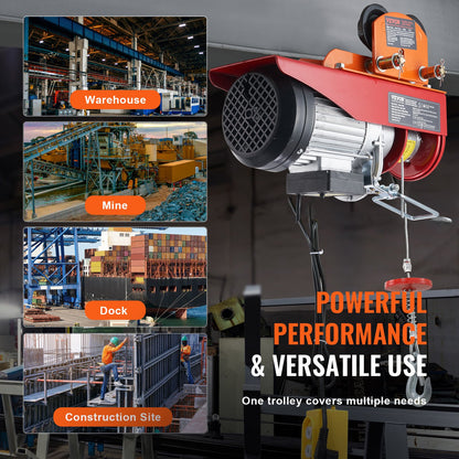 Elektrisk lyftvagn manuell, 1100 lbs/0,5 ton Kapacitet för PA200 PA250 PA300 PA400 PA500, skjutbalkvagn med dubbla hjul, 2,36"-4,72" justerbar flänsbredd för rakböjd I-balk