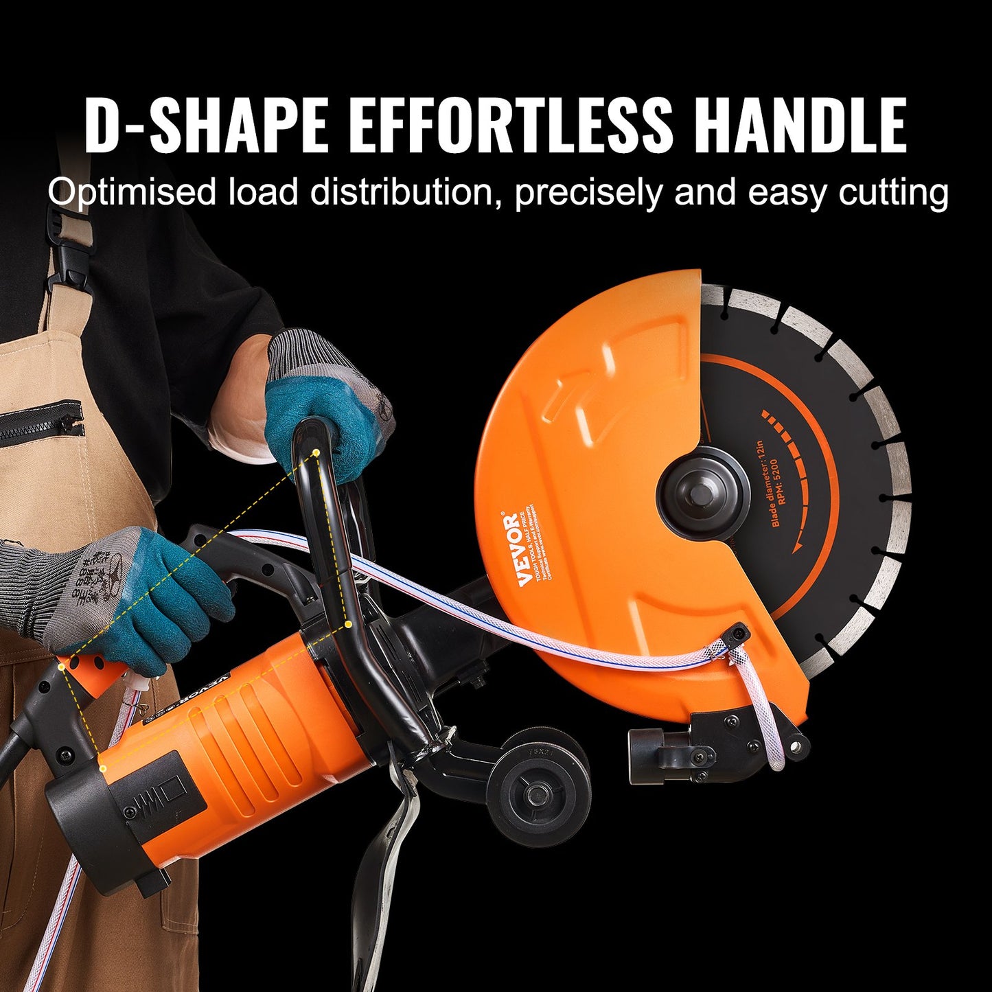 305mm Concrete saw Trennschneider Pflasterschneider Betonschneider 2800W