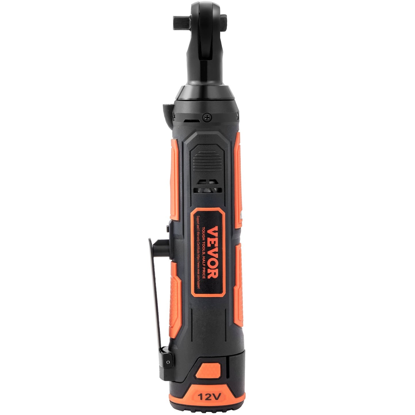 3/8" Cordless Electric Ratchet Wrench Set, 12V 33 Ft-lbs Power Ratchet Tool Kit, 45-Min Fast Charge, 2-Pack 2.0Ah Battery, Built-in LED Light, Variable Speed Trigger, 10 Sockets