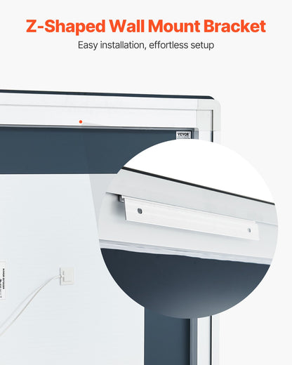 LED Bathroom Mirror, 36" x 48" LED Bathroom Vanity Mirror with Frontlit and Backlit, Anti-Fog Memory Mirror with Lights, Stepless 3 Colors Temperature Dimmable Bathroom Mirror, Wall Mounted