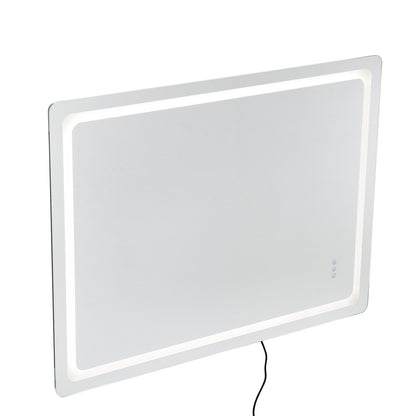 LED Bathroom Mirror, 36" x 48" LED Bathroom Vanity Mirror with Frontlit and Backlit, Anti-Fog Memory Mirror with Lights, Stepless 3 Colors Temperature Dimmable Bathroom Mirror, Wall Mounted