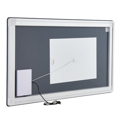 LED Bathroom Mirror, 36" x 60" LED Bathroom Vanity Mirror with Frontlit and Backlit, Anti-Fog Memory Mirror with Lights, Stepless 3 Colors Temperature Dimmable Bathroom Mirror, Wall Mounted