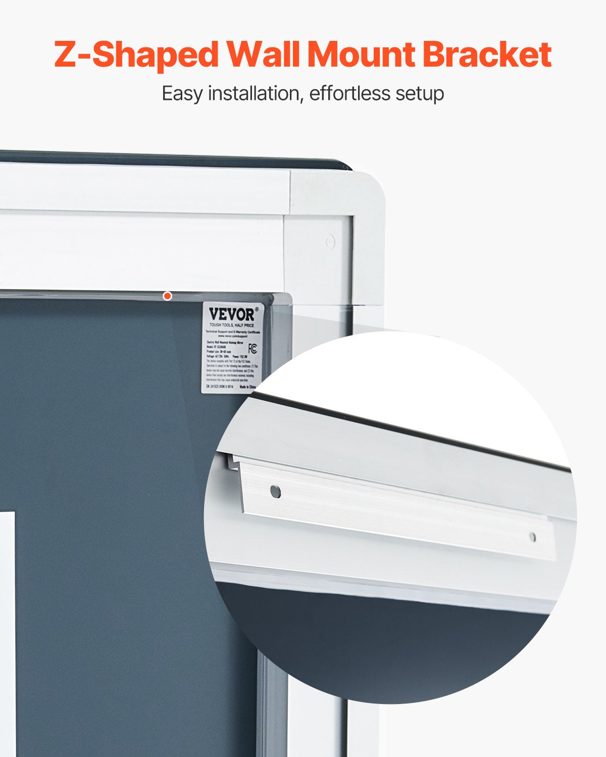 LED Bathroom Mirror 3 Colors Anti-fog Wall Mounted Vanity Mirror 36 x 72 in