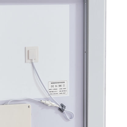 LED-Badezimmerspiegel, 3 Farben, beschlagfrei, Wandmontage, Schminkspiegel, 60 x 80 cm