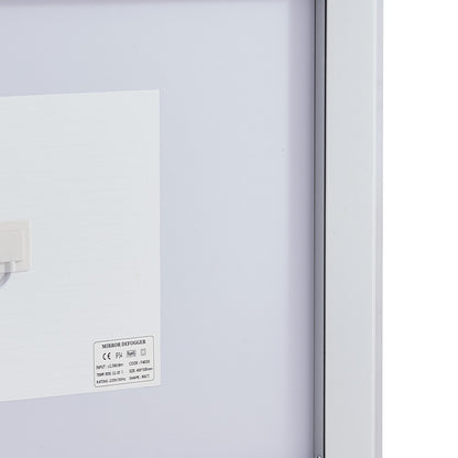 LED-Badezimmerspiegel, 3 Farben, beschlagfrei, Wandmontage, Schminkspiegel, 70 x 100 cm