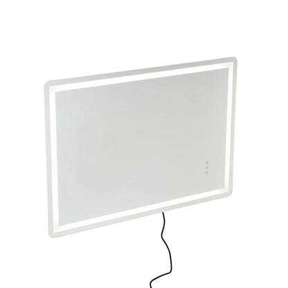 LED-Badezimmerspiegel, 3 Farben, beschlagfrei, Wandmontage, Schminkspiegel, 70 x 100 cm