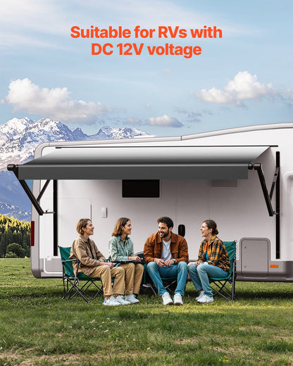 10' RV-Ersatzmarkise, elektrische Anhängermarkise für die meisten DC12V-Wohnmobile