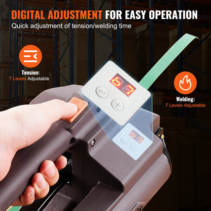 Automatische elektrische Umreifungsmaschine für PP/PET-Bänder mit 0,39"-0,75"