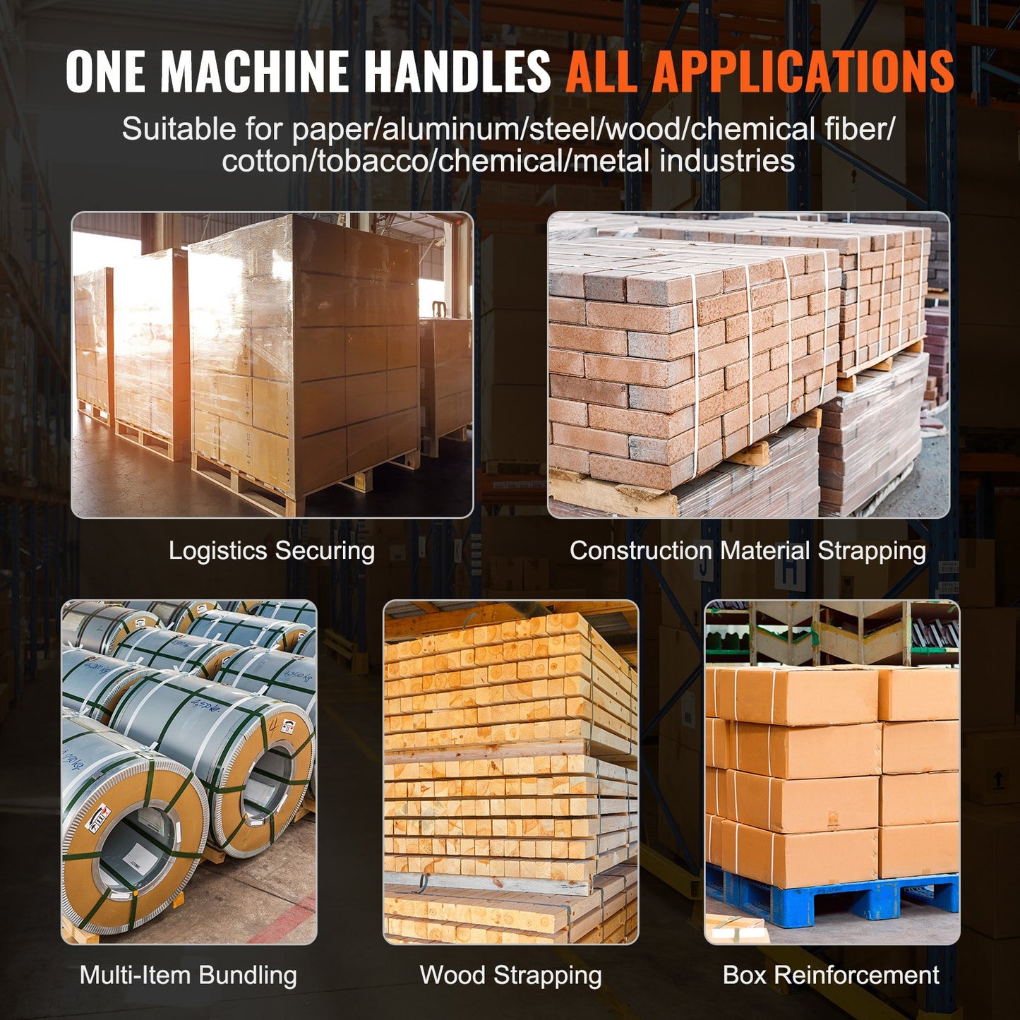 Automatische elektrische Umreifungsmaschine für PP/PET-Bänder mit 0,39"-0,75"