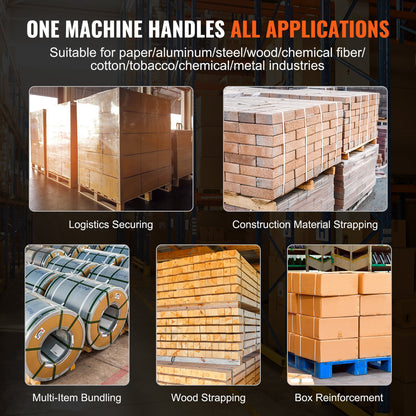 Automatische elektrische Umreifungsmaschine für PP/PET-Bänder mit 0,39"-0,75"