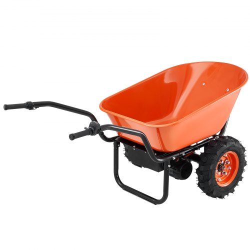 electric wheelbarrow cart One Wheel 7 Cu Ft Powered Dump Cart 573 lbs | EU