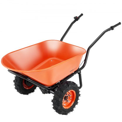 electric wheelbarrow cart One Wheel 7 Cu Ft Powered Dump Cart 573 lbs | EU