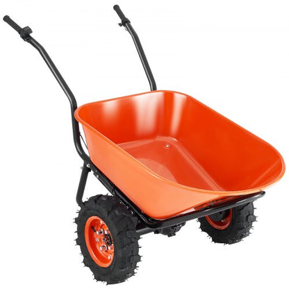 electric wheelbarrow cart One Wheel 7 Cu Ft Powered Dump Cart 573 lbs | EU