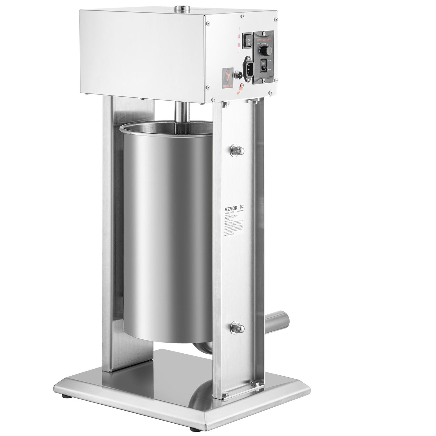 Electric Sausage Stuffer 15L Variable Speed Sausage Maker Stainless Steel