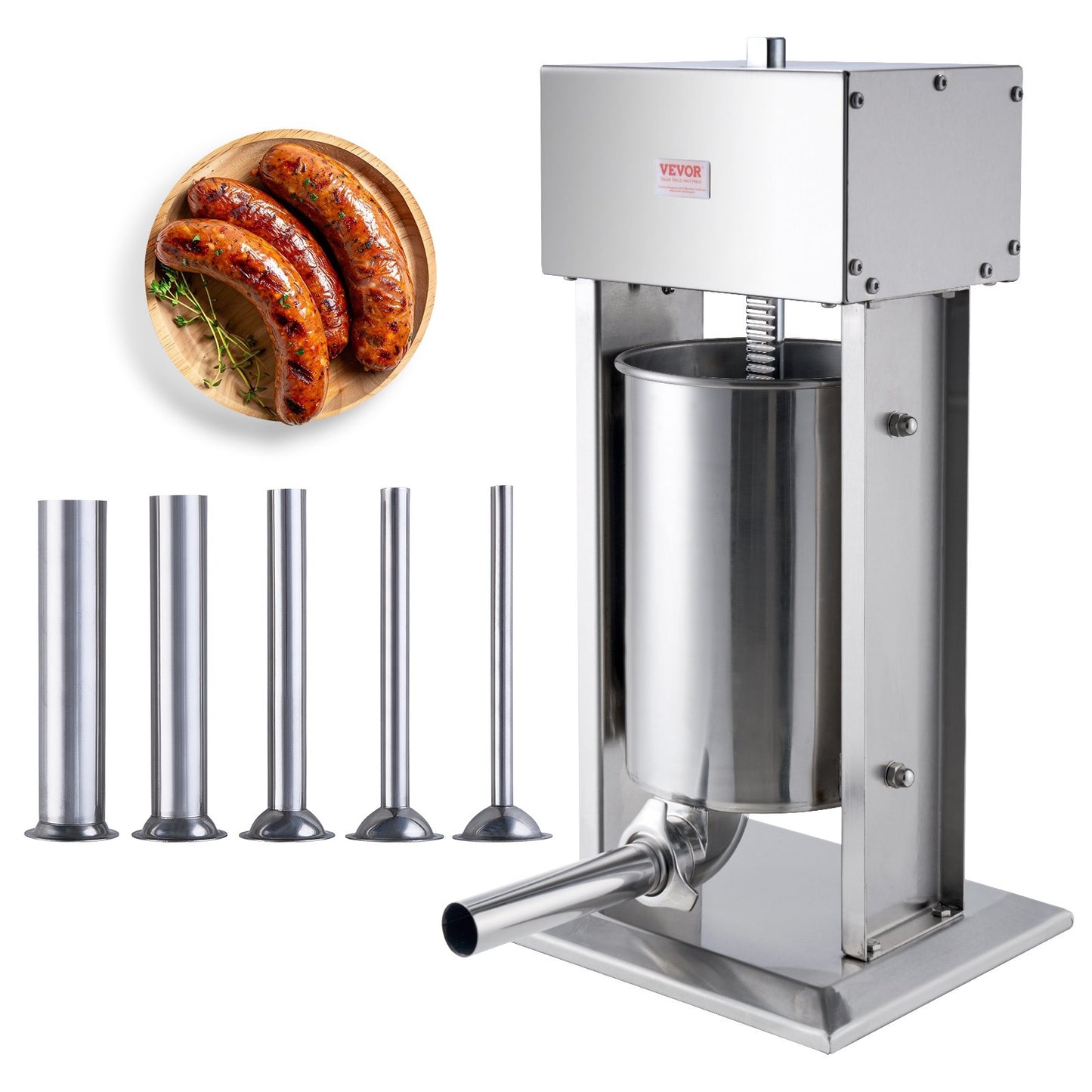 Electric Sausage Stuffer 12 L Vertical Meat Filler 304 Stainless Steel