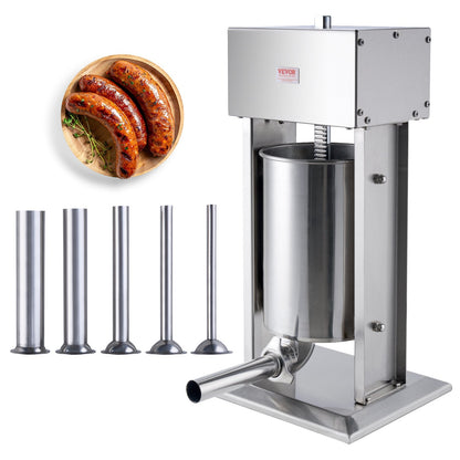 Electric Sausage Stuffer 12 L Vertical Meat Filler 304 Stainless Steel