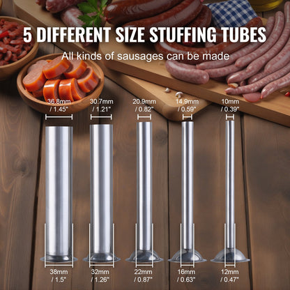 Electric Sausage Stuffer 25 L Vertical Meat Filler 304 Stainless Steel