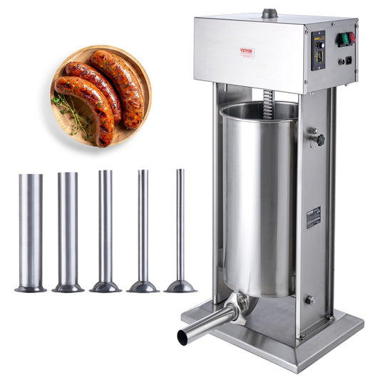 Electric Sausage Stuffer 25 L Vertical Meat Filler 304 Stainless Steel