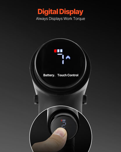 Electric Screwdriver, 7 Torque Settings 0.5-5 N.m, 2500mAh Battery, Cordless Screwdriver Set with 32 PCS 1/4 in Bits, Digital Display, LED Light, Type-C Charging, for Furniture Electrical Repair