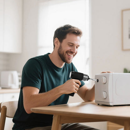 Electric Screwdriver, 7 Torque Settings 0.5-5 N.m, 2500mAh Battery, Cordless Screwdriver Set with 32 PCS 1/4 in Bits, Digital Display, LED Light, Type-C Charging, for Furniture Electrical Repair