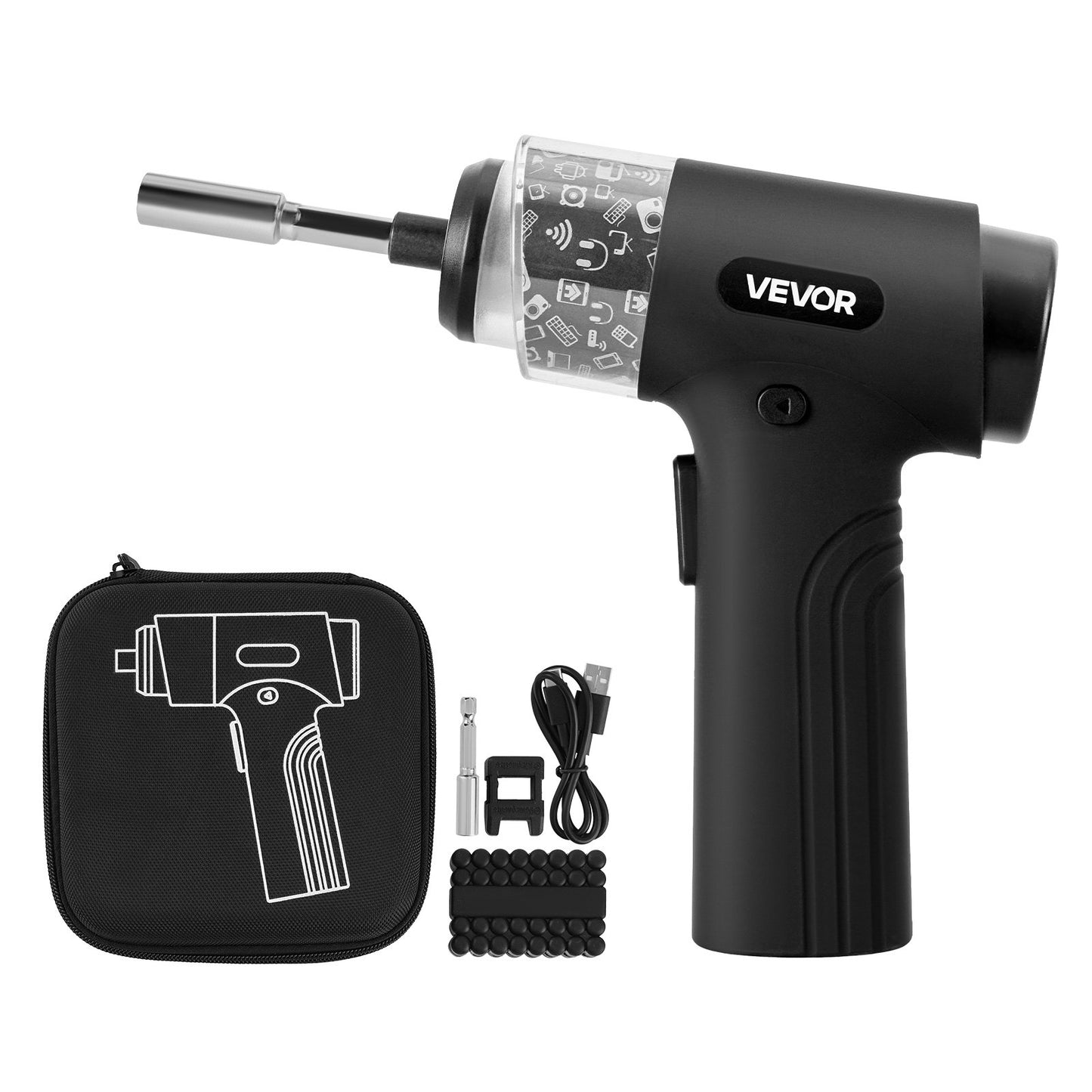 Electric Screwdriver, 7 Torque Settings 0.5-5 N.m, 2500mAh Battery, Cordless Screwdriver Set with 32 PCS 1/4 in Bits, Digital Display, LED Light, Type-C Charging, for Furniture Electrical Repair