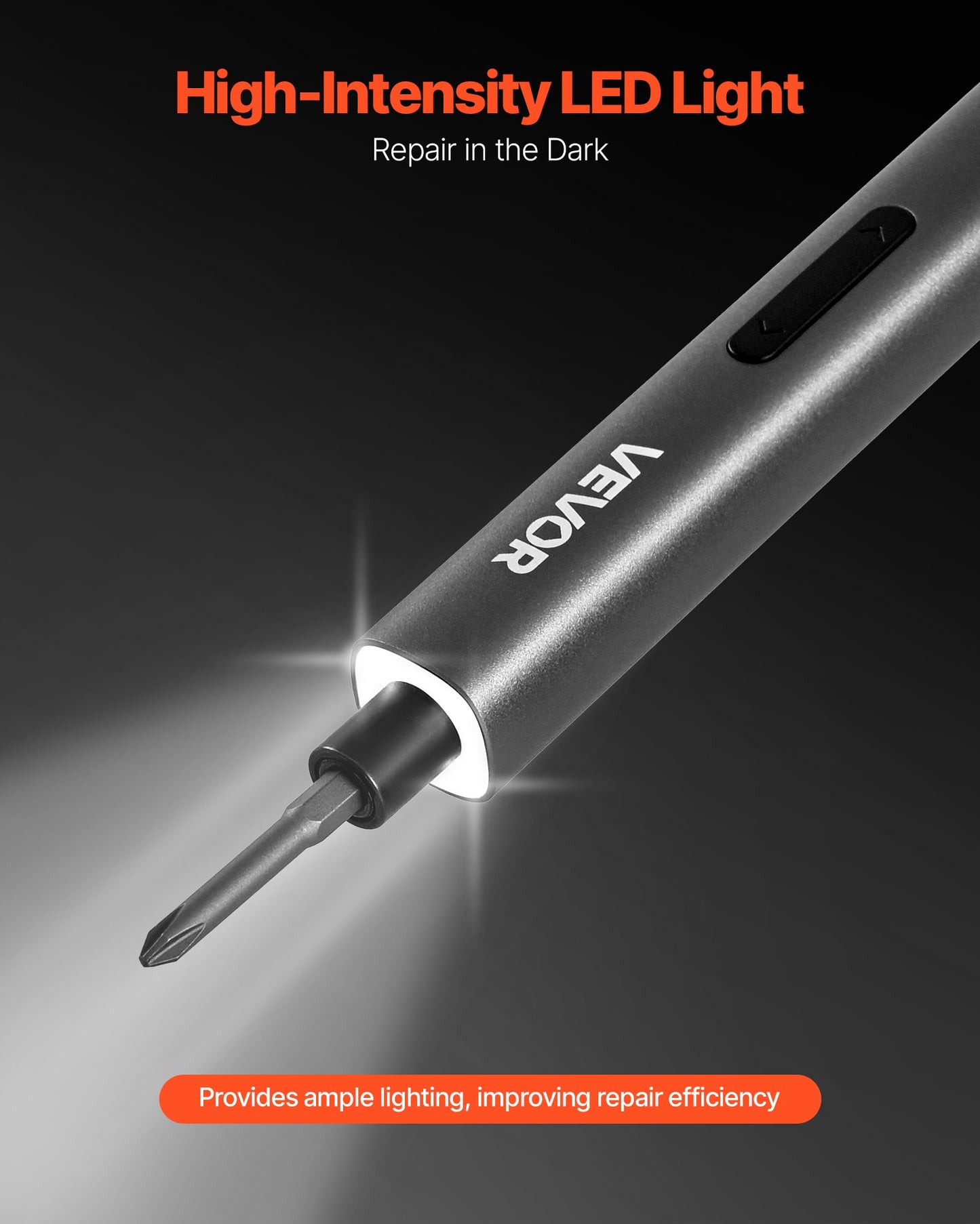 Electric Precision Screwdriver Set, 52 Magnetic Bits, Mini Electric Screwdriver with Magnetic Storage Box, S2 Steel Bits, LED Light, Type-C Charging, for Phone, Laptop, and Electronics Repair