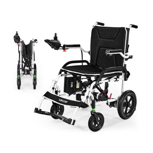 Electric Wheelchair for Adults, 220lbs Capacity, Foldable & Lightweight Motorized Wheelchair, 12-Mile Long Travel Range, All-Terrain Powered Chair, Portable for Seniors & Disabled
