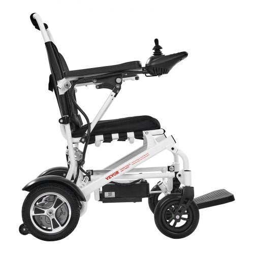 Electric Wheelchair 136 kg Capacity Foldable Lightweight 21 km 53 cm Seat