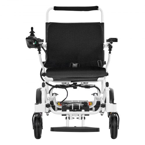 Electric Wheelchair 136 kg Capacity Foldable Lightweight 21 km 53 cm Seat