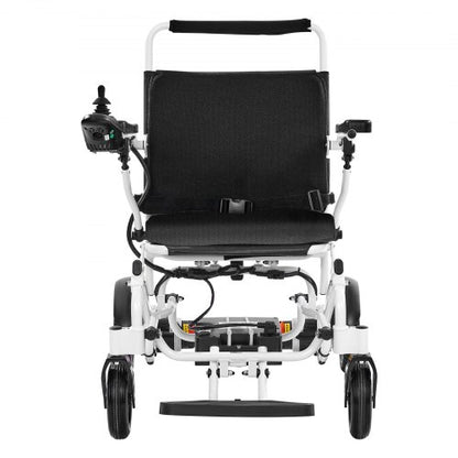 Electric Wheelchair 136 kg Capacity Foldable Lightweight 21 km 53 cm Seat