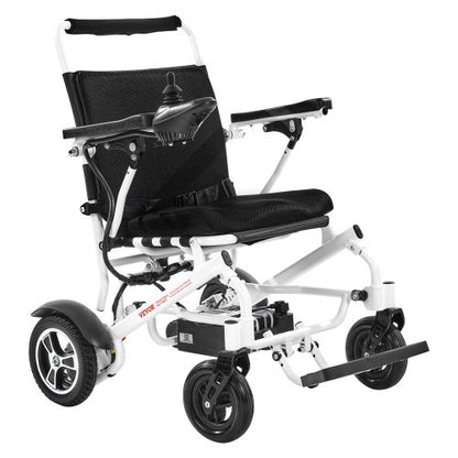 Electric Wheelchair 136 kg Capacity Foldable Lightweight 21 km 53 cm Seat