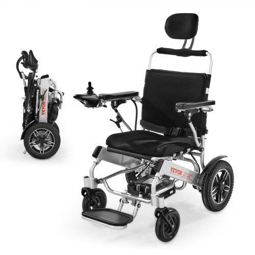 Electric Wheelchair 136kg Adjustable Backrest Foldable Lightweight 21km | EU