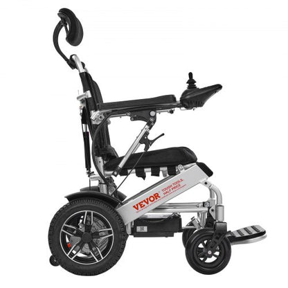 Electric Wheelchair 136 kg Capacity Adjustable Backrest Foldable 21 km